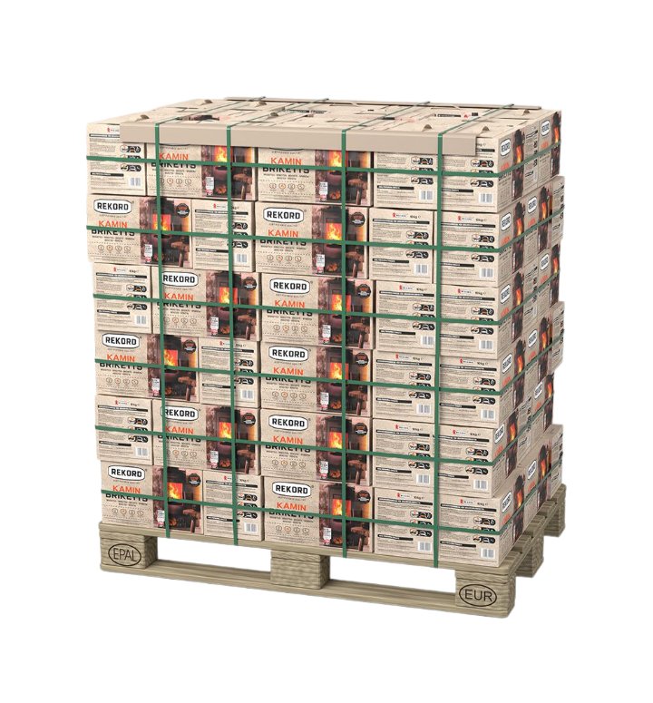 Bruinkoolbriketten Rekord - Pak 10 kg | TOP-PELLETS