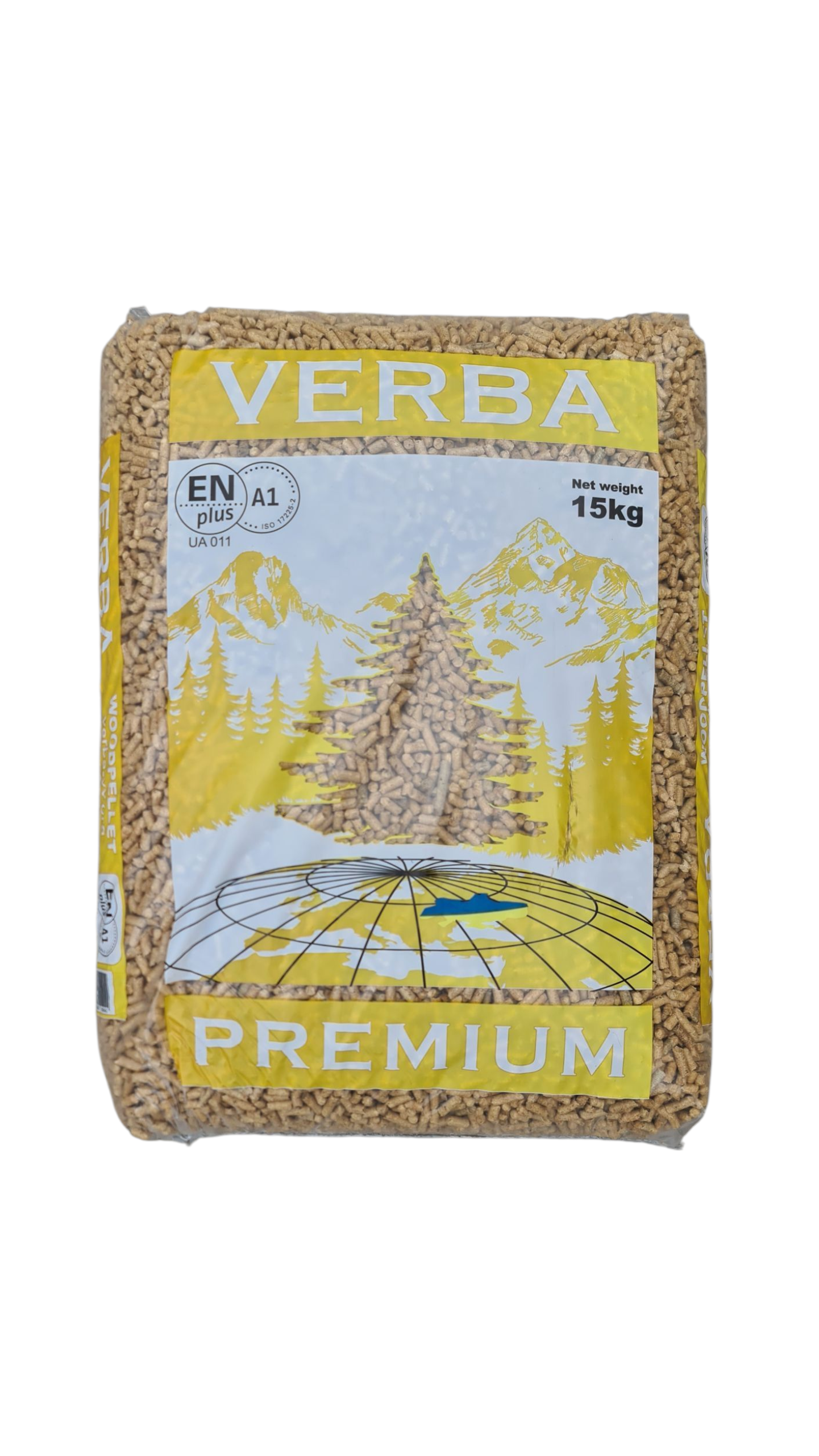 Verba Houtpellets EN+A1 - Zak 15 kg | TOP-PELLETS