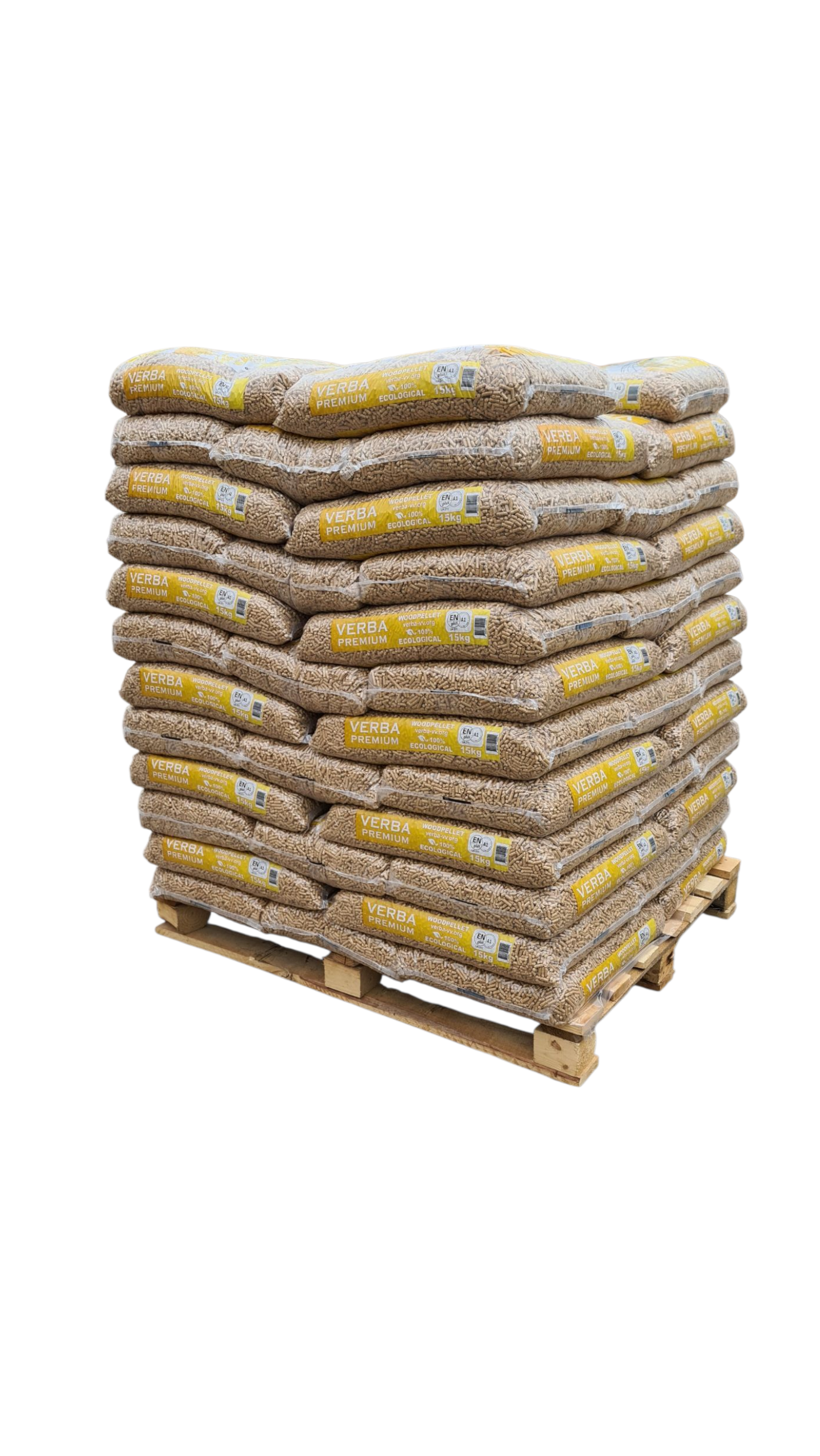 Verba Houtpellets EN+A1 - Zak 15 kg | TOP-PELLETS